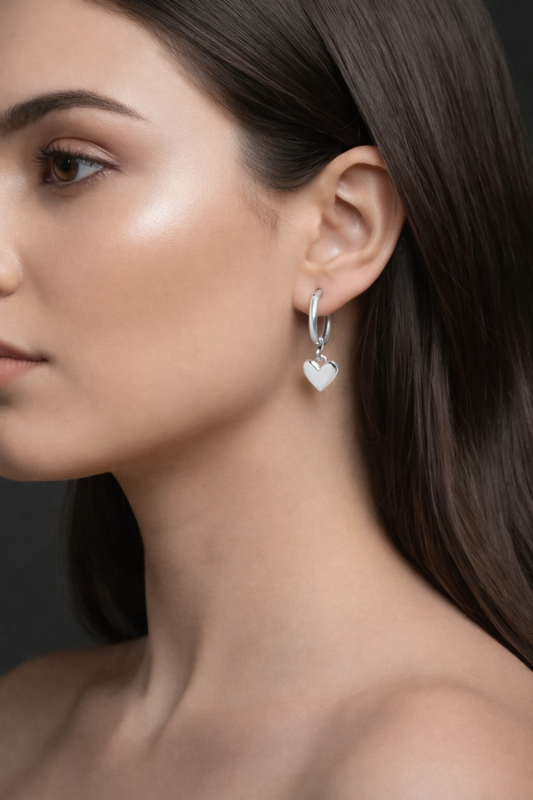 Orecchini “Cuore Vuoto Dorato”