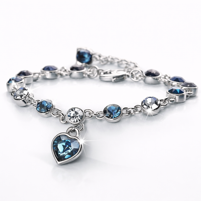 Bracciale-Cuore Azzurro