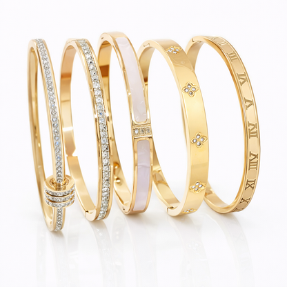 Bracciali in acciaio "Zircon Stack"