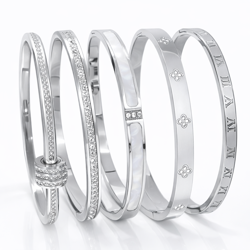 Bracciali in acciaio "Zircon Stack"