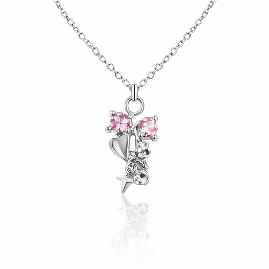 Collana “Pink Bow Star" – Fiocco Sweet Glam