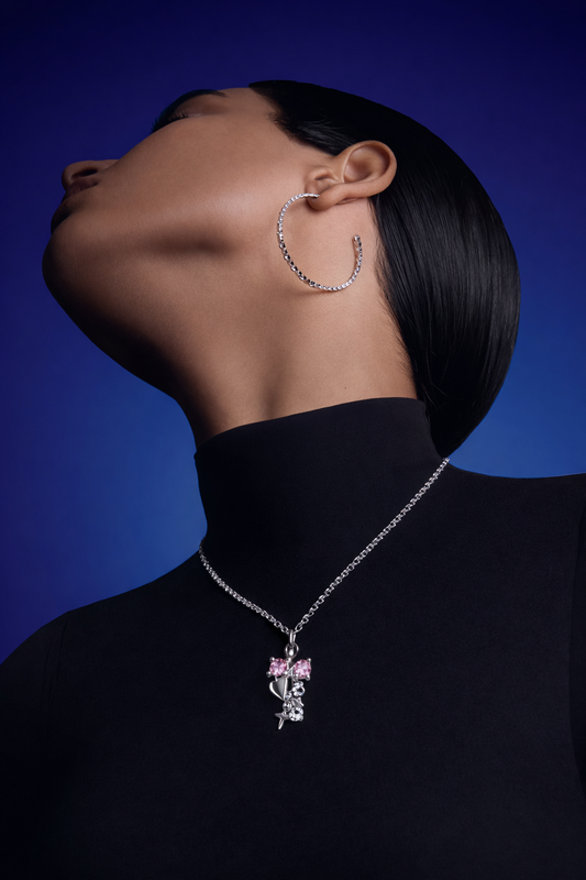 Collana “Pink Bow Star" – Fiocco Sweet Glam