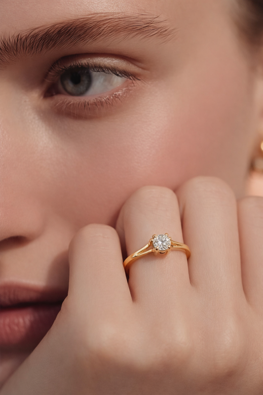 Anello “Brillante Geometrico”