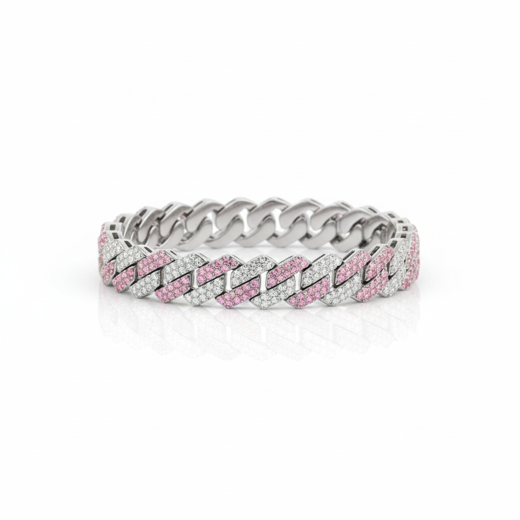 Bracciale Cuban Link Iced Out 14 mm