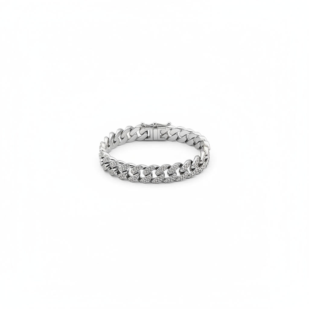 Bracciale Cuban Link Iced Out 14 mm